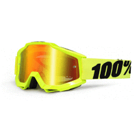 100 % Accuri  brille Flue yellow - mirror red lens